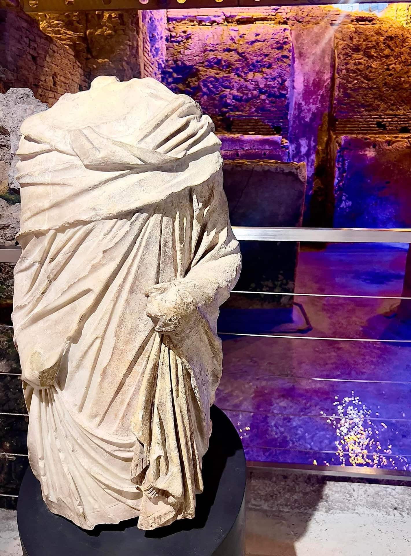 Underground archaeological remains explored during a private corporate experience in Rome